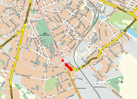 Citylight B in Chernivtsi, 1.8x1.2  Golovna st., 120, navproti magazinu "Zahid", v centr scheme