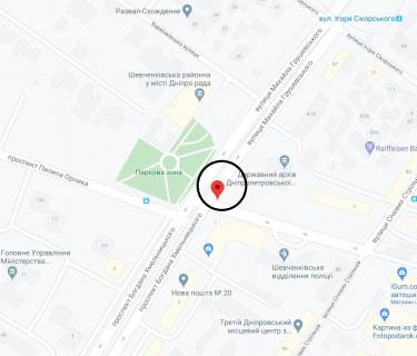 Prismatron, Prism A in Dnipro (Dnipropetrovsk), 6х3  Vst. Mihajla Grusevs'kogo - prosp. Pilipa Orlika - 290556 scheme