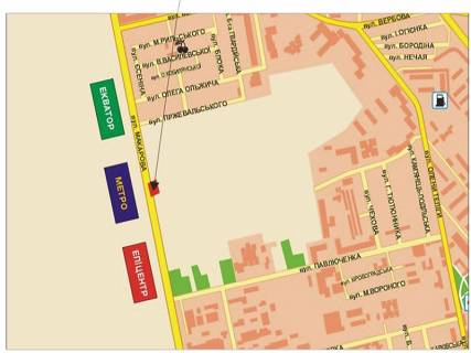 Billboard B in Rivne Makarova st., 21, navproti scheme