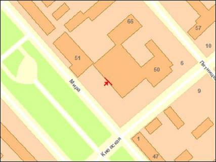 Video Billboard A in Chernihiv Miru av., 49, prajs za translaciu rolika 10 sek 1 vihid/3 hvilini, z 7:00-22:00. Rozrahunok dla insih parametriv translacii utocnujte u menedzera. - 383927 scheme