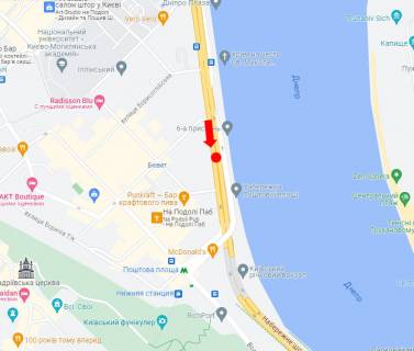 Scrolller, Scroll A in Kyiv, 1.8x1.2  Naberezno-Hresatic'ka st., 9, na r/p, u bik st.m. "Postova plosa" - 474747 scheme