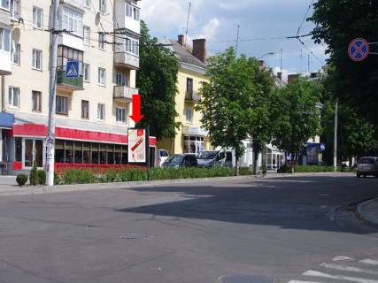 Citylight  in Zhytomyr, 1.8x1.2  Peremogi pl. / Teatral'na st., bila kasi "KijAvia" Photo 1