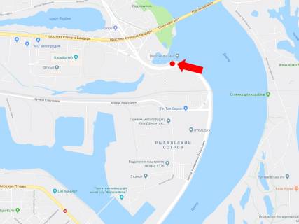 Prismatron, Prism  in Kyiv, 3x6  Naberezno-Ribal's'ka st., 550m vid Podil's'ko-Voskresens'kogo mostu, v bik Moskovs'kogo mostu - 445466 scheme