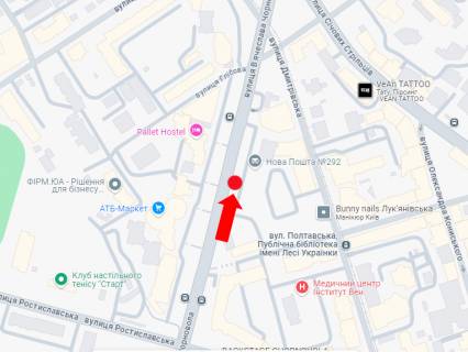 Non-Standard A in Kyiv, 2x5.52  Чорновола вул., зупинка "вул. Златоустівська", (S повне бренд. = внутр. 10,56 м2 + зовн. 11,12 м2 + сіті 4,32 м2) scheme