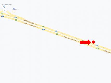 Billboard B in Kyiv, 3x6  Trasa Kiiv-Borispil', povorot na Bortnici, v storonu aeroportu "Borispil'", gipermarketu "Fozzi" scheme