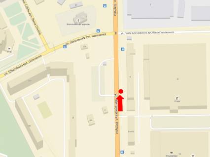 Citylight A in Zhytomyr, 1.8x1.2  Vitruka st., 9V, bila supermarketiv "Oldi","El'dorado" scheme