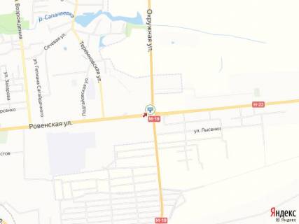 Billboard B in Lutsk, 3х6  Rivnens'ka/Okruzna_kil'ce bila Epicentru_viizd z mista scheme