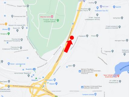 Video Billboard A in Kyiv, 3x6  Наддніпрянське шосе, біля з/д переїзду, в бік бул. Миколи Міхновського (колиш. бул. Дружби Народів) - 583706 scheme