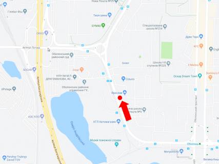 Billboard A in Kyiv, 3x6  Malinovs'kogo st., 9, bila supermarketu "Sil'po", v storonu st. Timosenka scheme