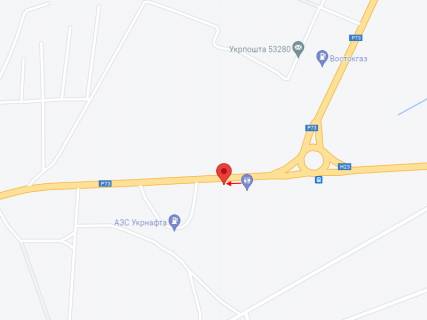 Billboard B in Nikopol, 6х3  N-23, km 227+060 (pravoruc), V'izd do m. Nikopol', z'izd iz rozv'azki scheme