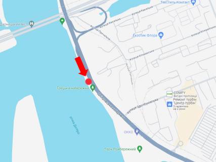 Scrolller, Scroll A in Kyiv, 2.3x3.14  Dniprovs'ka naberezna, vid Darnic'kogo mostu do Grec'koi nabereznoi - 489994 scheme