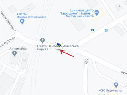 Billboard B in Kremenchuk Velika Naberezna st. (kolis. 50-ricca SRSR st.) - Kucmi st. - Sevcenko st., niznij scheme