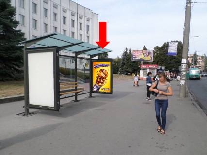 Citylight B in Rivne, 1.8x1.2  Soborna st., 195, zupinka bila "RDA", v bik Kocubins'kogo st., B2 Photo 1