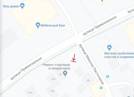 Billboard A in Zaporizhzhya, 6х3  Privokzal'na st. - Mikoli Lastockina st.  scheme