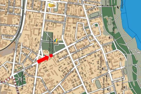 Citylight A in Odessa, 1.8x1.2  Gagarina av. / Sevcenka av., rozdil'nik, No2, vid Segeds'koi st. scheme