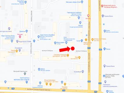 Citylight B in Kam'yanets-Podilsky, 1.8x1.2  Soborna st., bila magazinu "Olimp" scheme