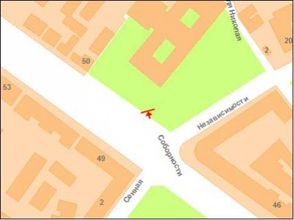 Prismatron, Prism A in Poltava, 3х6  Sobornosti st. (Zovtneva),50 (Koop.univer.) - 281320 scheme