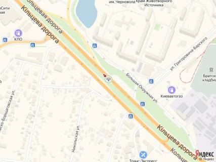 Backlight A in Kyiv, 8x4  Kil'ceva doroga (na rozdil'niku, (ATB-market, ASZ "Socar", AZS" UPG"), v napramku prosp.Akademika Gluskova scheme