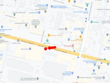 Billboard B in Kyiv, 3x6  Peremogi av., 49/2, zavod "Bil'sovik" - navproti Tanka, st.m."Sulavs'ka", z centru scheme