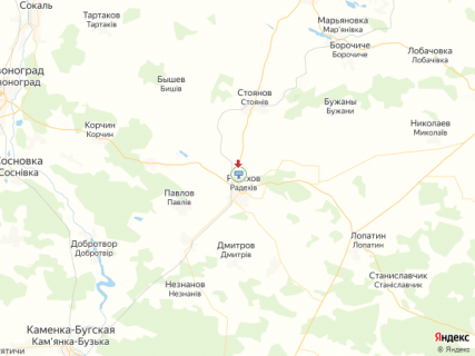 Billboard A in Radekhiv, 3x4  Trasa L'viv-Luc'k (N-17), Radehiv, Tranzitna st., na L'viv scheme