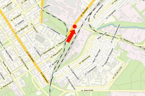 Billboard A in Kremenchuk, 3x6  Leonova st. / Armarkova st. scheme