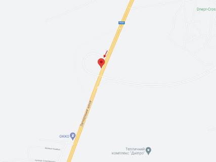 Billboard A in Dnipro (Dnipropetrovsk), 6х3  Avtodoroga, z'izd na Zap.Sose, ruh z m. Dnipro do m. Zaporizza scheme