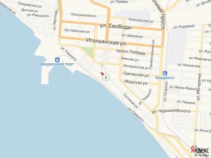 Citylight A in Berdyansk Azovskij av. - Primorskaa pl., 3, v rajone kafe "Smidt i Ko" scheme
