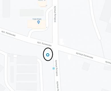 Billboard A in Dnipro (Dnipropetrovsk), 6х3  st. Kalinova - st. Antarna, na svitlofori scheme