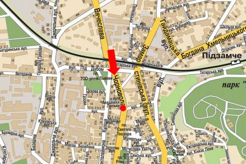 Scrolller, Scroll A in Lviv, 1.8x1.2  Cornovola av., 31, rozdil'nik, bila klubu "Malevych", v centr - 470832 scheme