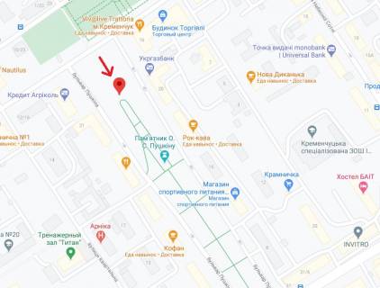 Video Billboard A in Kremenchuk Soborna st., 16 - Nezaleznosti pl., prajs za rolik 15sek 1 vihid / 5 hvilin, z 7: 00-22: 00. Rozrahunok dla insih parametriv utocnujte u menedzera. - 297277 scheme