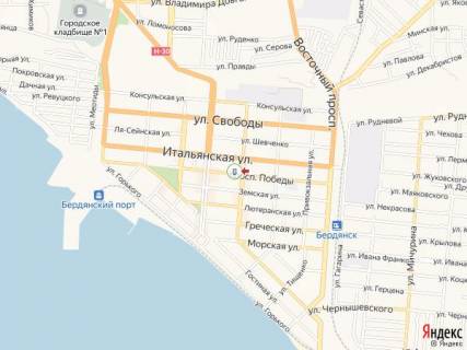 Citylight A in Berdyansk Pobedy av., 6 scheme