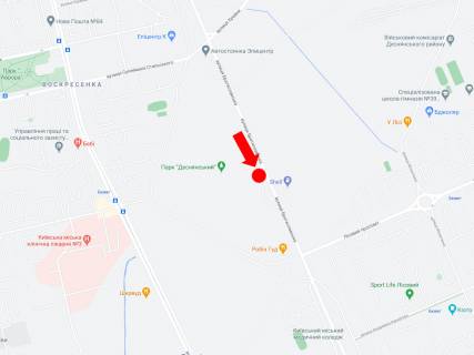 Video Billboard A in Kyiv, 3x6  Братиславська вул., біля АЗС Glusco, в сторону Броварського пр., ст.м. "Чернігівська" - 583917 scheme