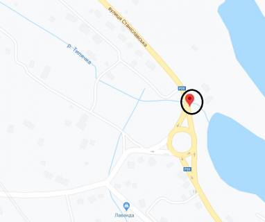 Billboard A in Horodenka, 3х6  m.Gorodenka (vizd v misto z Iv.-Frankivs'ka, pered kil'cem) st.A scheme