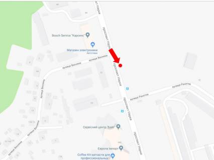 Billboard  in Kyiv, 3x6  Nauki pr, 52 - st. Raketna, v bik Stolicnogo sose scheme