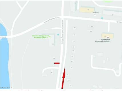 Billboard B in Rivne Cornovola st., 84 scheme