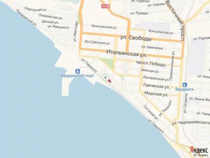 Citylight B in Berdyansk Gor'kogo st., naprotiv pervogo plaza scheme