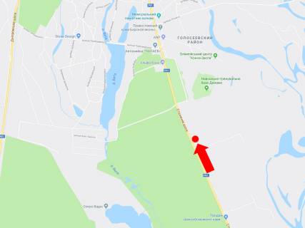 Billboard A in Koncha-Zaspa, 3x6  Stolicne sose, ost. "Sanatorij Konca Zaspa", v centr scheme