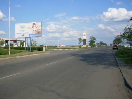 Billboard B in Melitopol Interkul'turnaa st.,  AZS "AMIC Energy", vyezd na g. Berdansk Photo 1