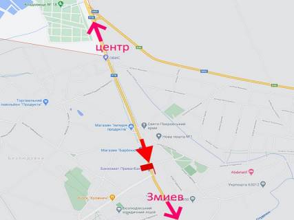 Billboard B in Bezlyudivka, 3x6  Гагаріна пр., с. Безлюдівка, поворот на пляж, виїзд з міста scheme