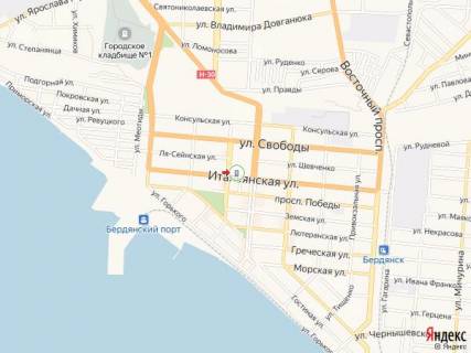 Citylight A in Berdyansk Ital'anskaa st., 50 scheme
