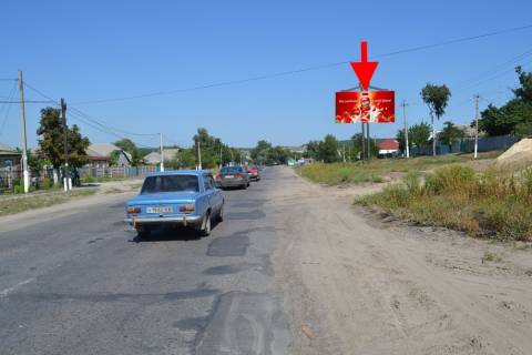 Billboard A in Solonitsivka, 3x6  с. Солоницівка, біля Храму Успіння Пресвятої Богородиці, у бік Ольшан Photo 1