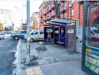 Non-Standard A in Kyiv, 2.05x4.07  Мечникова вул., 14, зупинка "ст.м. Кловська", (S повне бренд. = внутр. 7,96425 м2 + зовн. 8,3025 м2 + сіті 4,32 м2) Photo 1