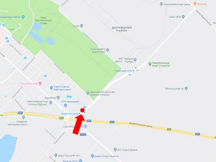 Prismatron, Prism A in Kyiv, 3x6  Staroborispil's'ka - pl. Harkivs'ka, rozdil'nik, st.m. "Borispil's'ka", v storonu st.m. "Cervonij Hutir" - 215233 scheme