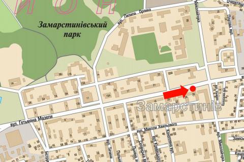 Billboard  in Lviv, 3x6  Mazepi st., 26 / Mikolajcuka st., restoran "Magnat" scheme