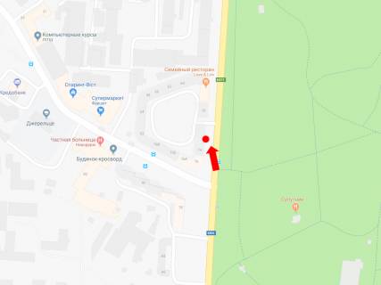 Citylight B in Lviv, 1.8x1.2  Strijs'ka st., 72 / st. Saharova (zupinka Ditaca zaliznica), v centr scheme