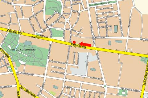 Citylight A in Rivne, 1.8x1.2  Kiivs'ka st., 4, navproti Ukreksimbanku scheme