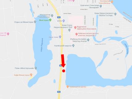 Billboard B in Kyiv, 3x6  Bogatirs'ka st., v storonu supermarketu "Epicentr", centru scheme