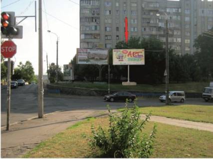 Billboard A in Rivne Mickevica st. - Knaza Volodimira st. Photo 1