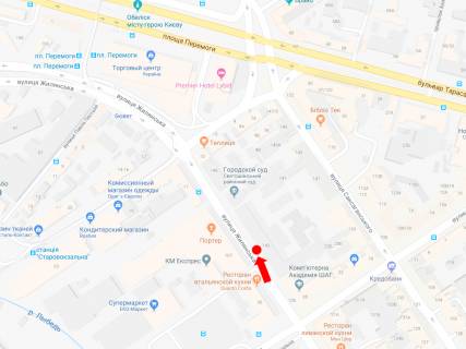 Citylight B in Kyiv, 1.8x1.2  Zilans'ka st., 142, navproti pabu "Porter", v storonu st. Starovokzal'noi scheme