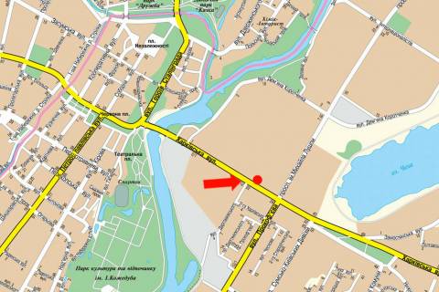 Citylight A in Sumi, 1.8x1.2  Harkivs'ka st., bila supermarketiv "Sam", "Fokstrot", "Watsons" scheme